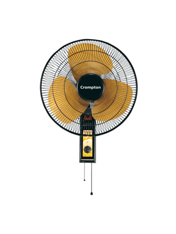 Crompton Greaves SDX 400mm Wall Mounted Fan-54W-1360rpm-Black Gold-C-SDX-WM-F-BLK-GL