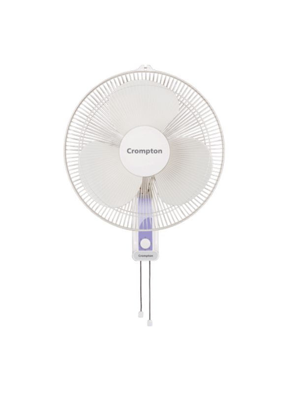 Crompton Greaves High Flo Wave Plus 400mm Wall Mounted Fan-60W-1350rpm-White-HFLOWMF400W