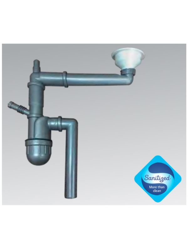 Franke Plumbing Kit-1 Bowl Siphon Sanitized Fully Assembled-112.0551.361