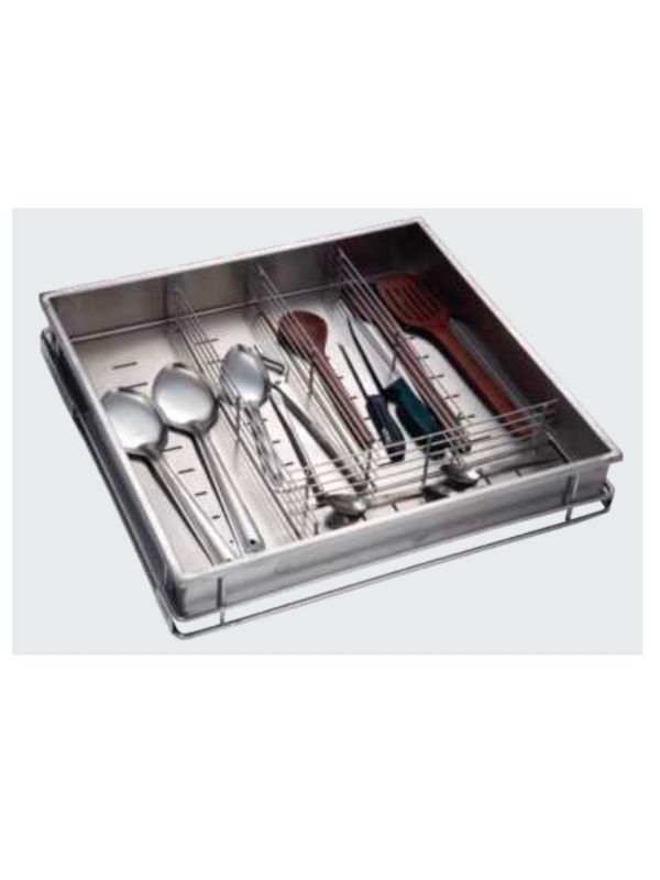 Hilife Stainless Steel Cutlery Basket Prime Kitchen-CTP-15x20x4-Inch-SS-202G