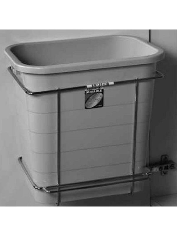 Hilife Stainless Steel Door Mounted Dustbin-12x9x12-Inch-SS-304G