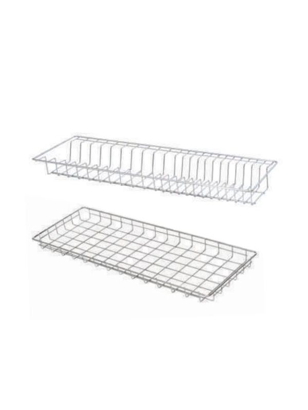 Iris Colors 34x10Inch Stainless Steel Glass and Plate Tray (Wire)