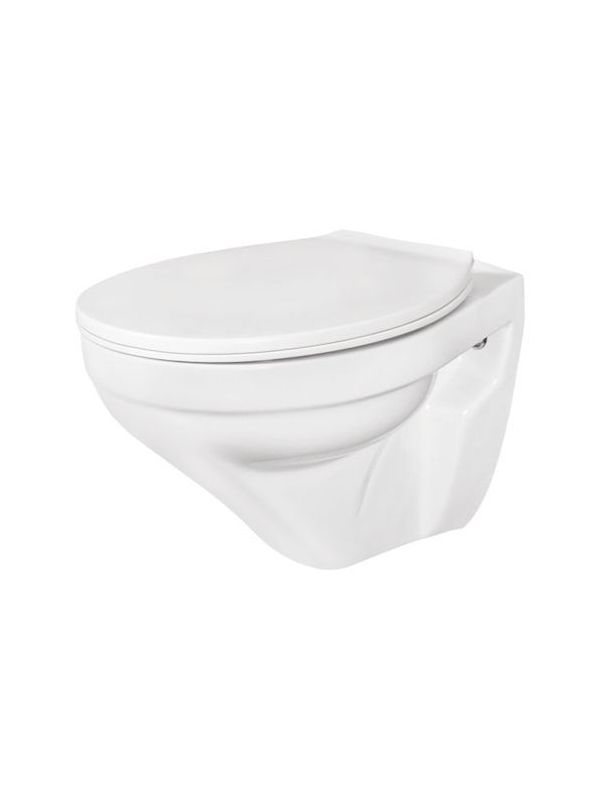 Somany Signature Collection Atina 360x510x365mm White Wall Mounted Closet With Ezee Close Slim PP Seat Cover Somany-Atina-360x510x365