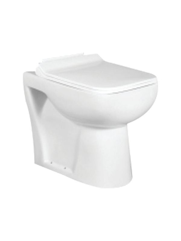 Somany Signature Collection Orbon 350x555x400mm White S Trap Wall Mounted Closet With Ezee Close Slim PP Seat Cover Somany-Orbon-350x555x400