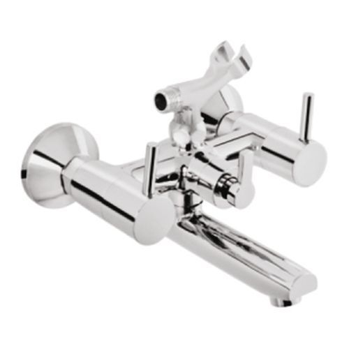 Somany Florence Chrome Finish Wall Mixer with Telephonic Shower 272200190021