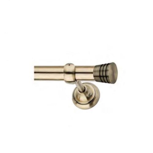 Chitra Pasco Curtain Finials with Support - Antique Brass Finish Per Pair