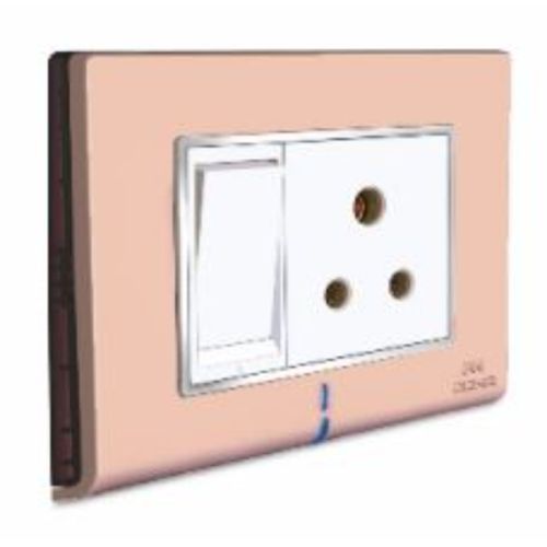 Cona Status Axis Gold Mist Cover Plate 8m Sq.Module 10909-GM