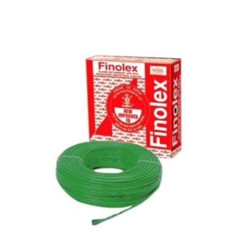 Finolex Green 2.50 sq mm Flame Retardant PVC Insulated Project Pack Home Cable-10315