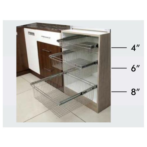 Hilife Stainless Steel Wicker Basket Kitchen-WB-17x20x4-Inch-SS-304G