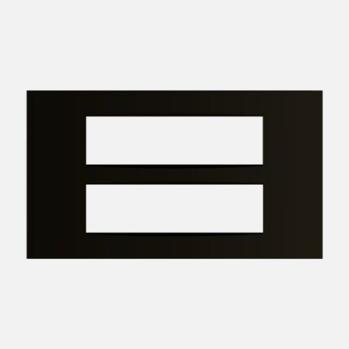 Norisys Cube Series 16M Vector Plate with Frame - Charcoal Black - C5416.17