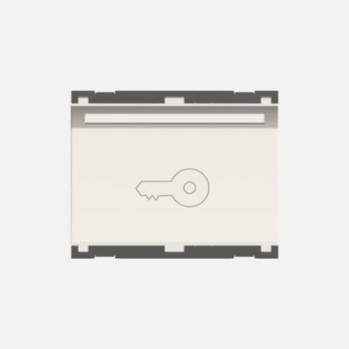 Norisys Cube Series 32A Smart Card Operated Electronic Switch In 3 Module With Indicator & Exit Time Delay Feature Including Smart Card - Frost White - C5718.01