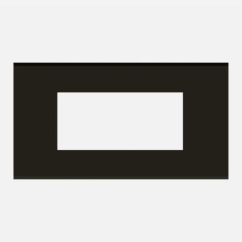 Norisys Cube Series 6M Flat '5 Plate with Frame - Charcoal Black - C6406.17