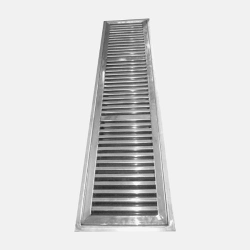 Chilly Rail Gloss Finish 275x75mm Floor Drain Grating with Frame RLG-27575-Gloss-GF