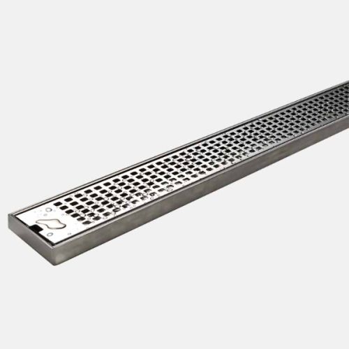 Chilly SQ Squares Gloss Finish 600x100mm Eco Friendly Seamless Shower Floor Drainer SC-SQ-600100-S-Gloss