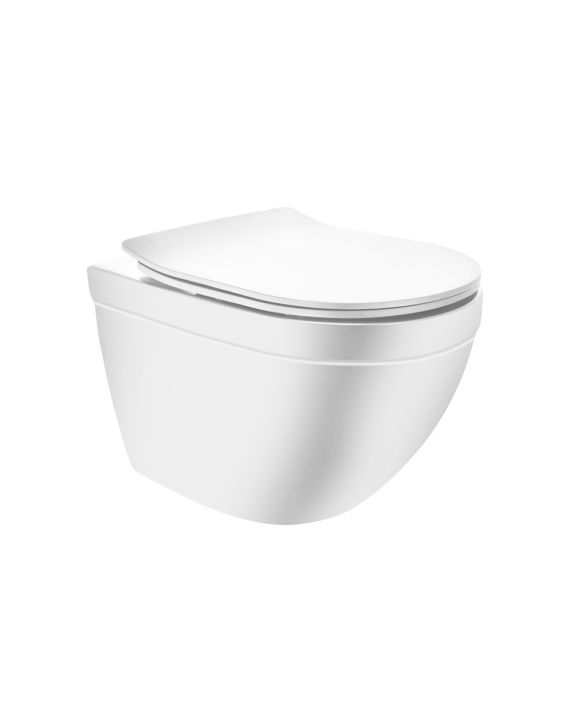 Jaquar Solo Rimless, Blind Installation Wall Hung WC - SLS-WHM-6953BIUFSM - White