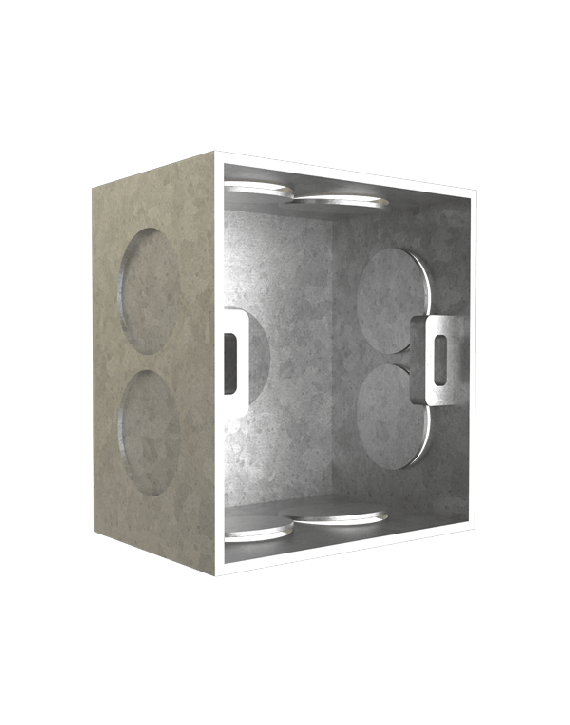 Girish Glisten 3x3 Inch 1 or 2 Modular Concealed Metal Box - G 3747