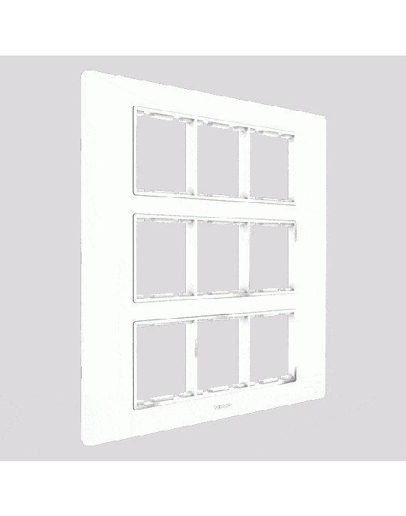 Girish Shimmer 9x8 Inch 18 Modular Plate - G 3946 - Deep Wood