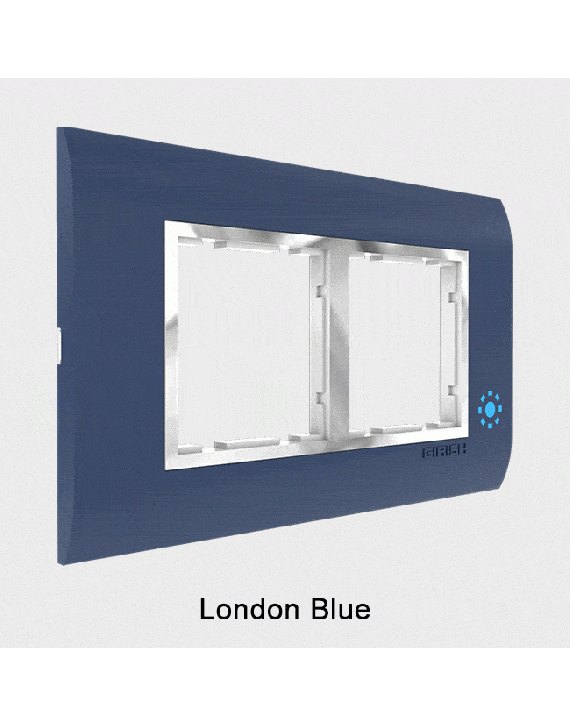 Girish Glisten Plus 3x5 Inch 4 Modular Plate - G 3842 - Steel Icon