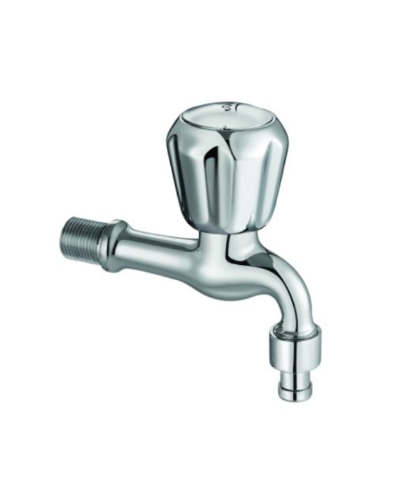 ARK Supreme Basil Chrome Finsih 15mm Bib Cock with Hose Connection 3403407