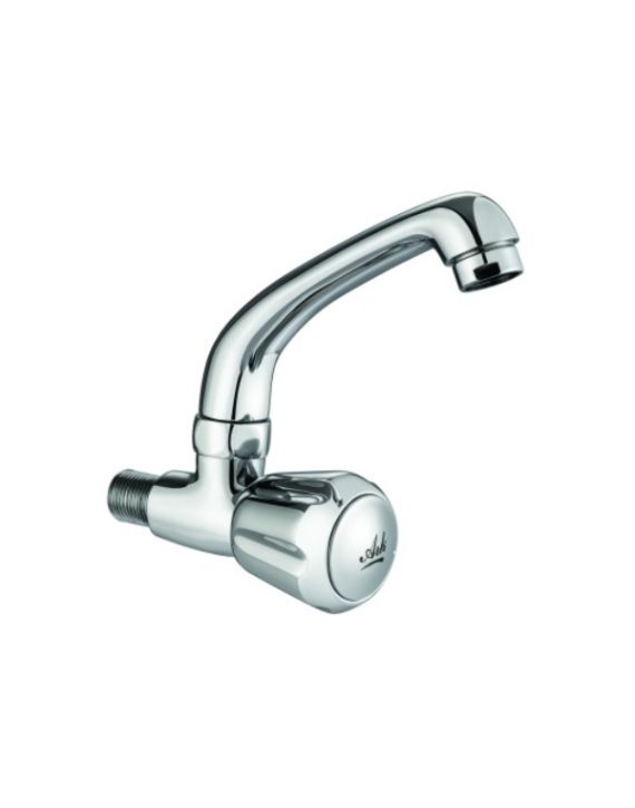 ARK Supreme Basil Chrome Finish 15mm Sink Cock Swivel Foam Flow with Casted Spout 3407177