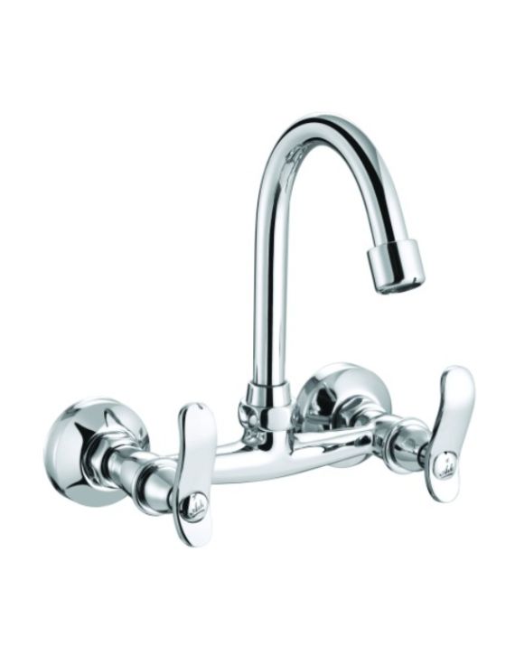 ARK Bluebell Chrome Finish 15mm Wall Mixer with Pipe Spout 8876