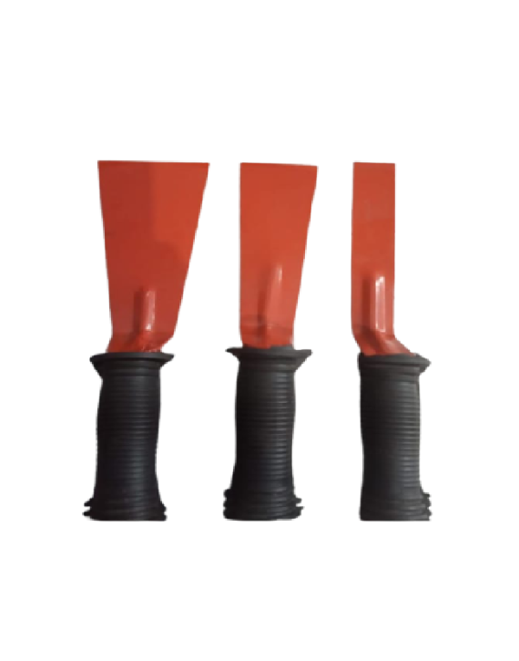 Asian Gardening Tool Set Of 3-Powder Coated Iron-Red