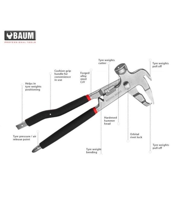 Baum 10Inch Wheel Balancing Plier Art-713