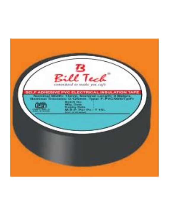 Bill Tech 13 mm Electrical Insulation Tape GTM1509 Black