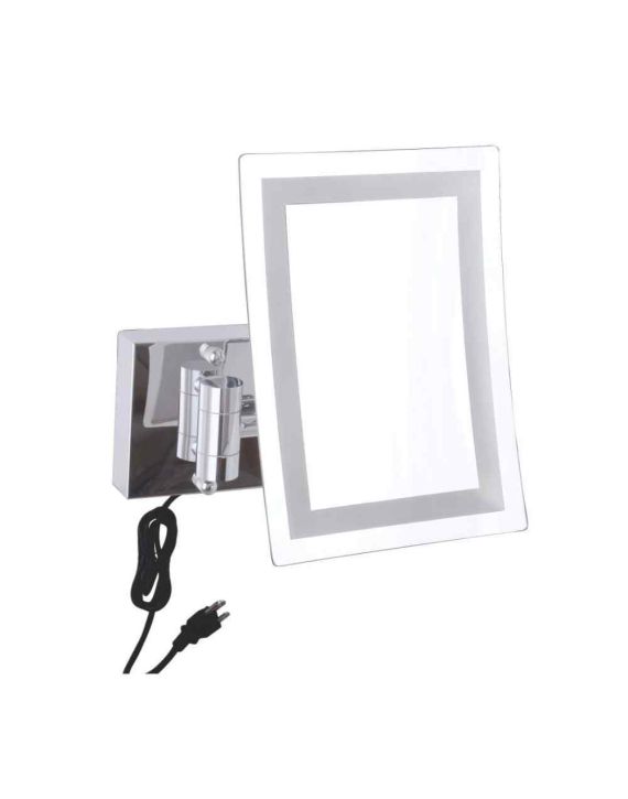 Cera Wall Mounted Shaving LED Mirror 220x155mm-Chrome-B3510128