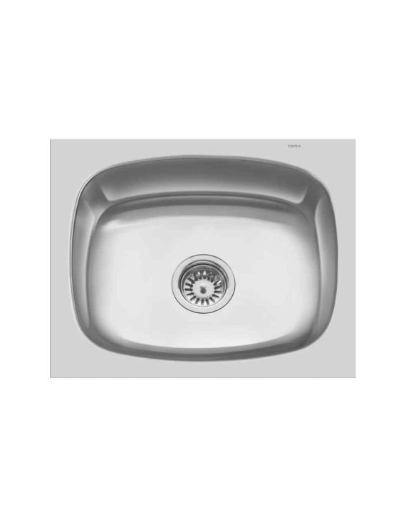 Cera Classic Range Dora Single Bowl Sink 1mm Thick SS-304 Top Mount 20X17Inch-Matt Finish-B4511104