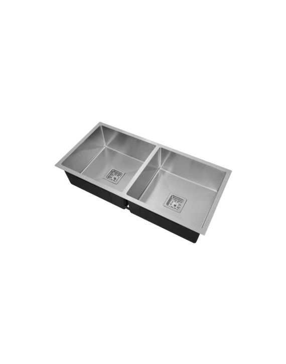 Cera Rosa Handmade Double Bowl Sink Undermount 37x18Inch-B4713501