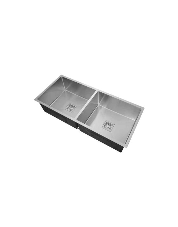 Cera Tito Handmade Double Bowl Sink SS-304 Undermount 45x20Inch-B4713502