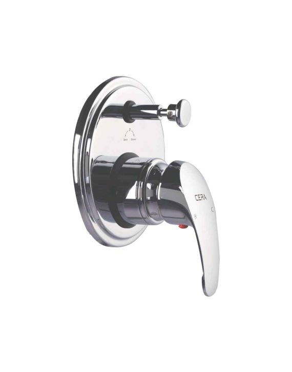 Cera Platinum Single Lever 5-Way Concealed Diverter System Consisting Of Exposed and Concealed Part Set - Chrome-F1001711-F4020101
