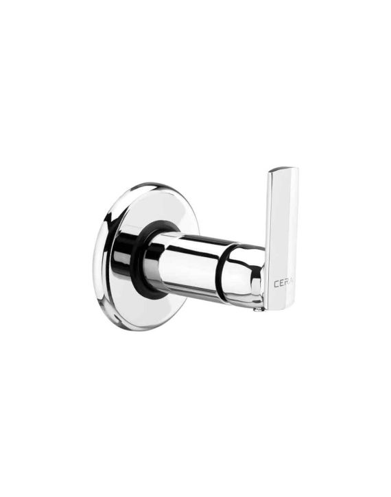 Cera Titanium Single Lever Stop Cock 15mm Consisting Of Exposed & Concealed Part Set-Chrome-F1003351
