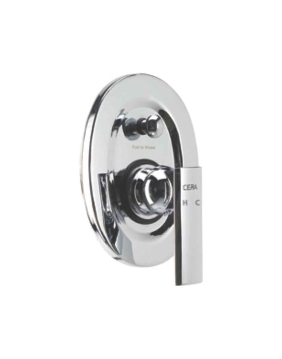 Cera Titanium High Flow Single Lever Concealed Diverter System Consisting Of Exposed and Concealed Part Set-Chrome-F1003721