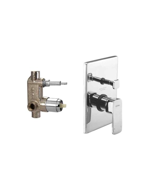 Cera Ruby Single Lever Concealed Diverter System Consisting of Exposed Part Set-Chrome-F1005701