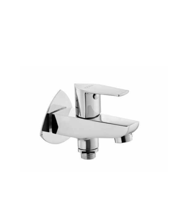 Cera Valentina 2-Way Bib Cock with Single Handle and Wall Flange Chrome-F1013163