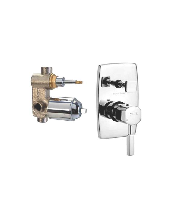 Cera Gayle High Flow Single Lever Concealed Diverter System Consisting of Exposed and Concealed Part Set - Chrome-F1014721
