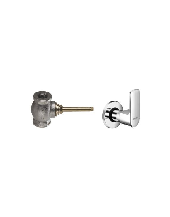 Cera Chelsea Single Lever Stop Cock Exposed Part with Concealed Part-20mm Set Chrome-F1016351-F4050502