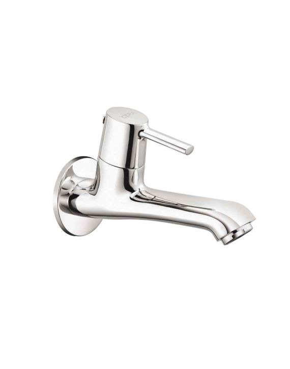 Cera Ripple Bib Cock Long Nose with Wall Flange-F1017152