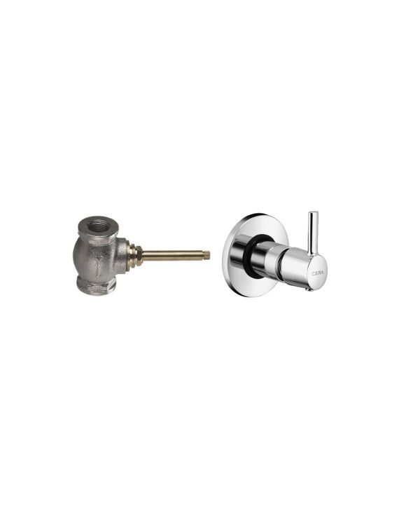 Cera Fountain Single Lever Stop Cock Consisting Of Exposed Part & 15mm Light Weight Concealed Part Set Chrome-F1017351-F4050103