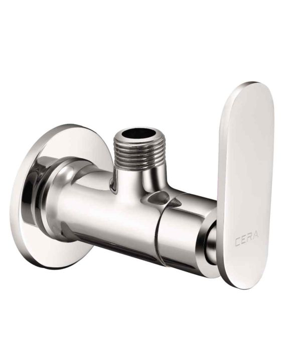 Cera Brooklyn Chrome Angle Cock with Wall Flange-F1018201
