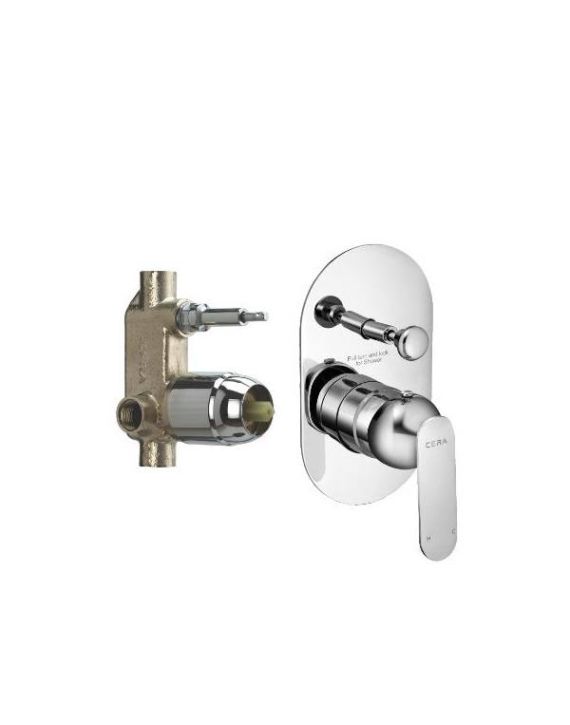 Cera Brooklyn Single Lever Exposed Part with Concealed Diverter System Set Chrome-F1018701