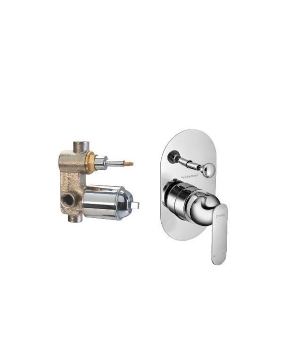 Cera Brooklyn High Flow Single Lever Exposed Part with Concealed Diverter System Set Chrome-F1018721