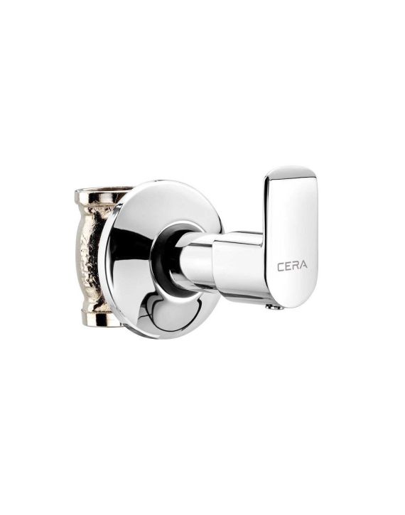Cera Chromo Single Lever 20mm Concealed Stop Cock with Adjustable Wall Flange-F1019362-20mm