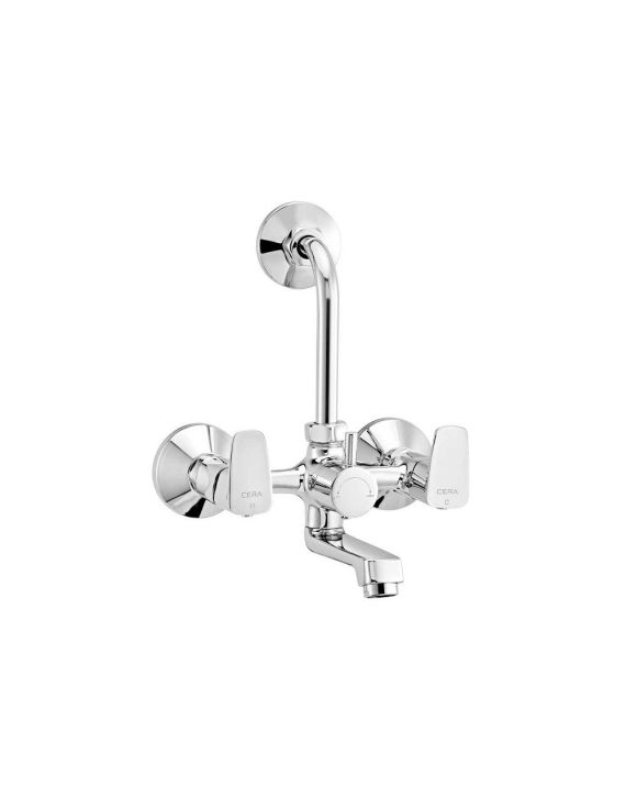 Cera Vine Single Lever Wall Mixer with Bend Pipe for Overhead Shower-F1020401