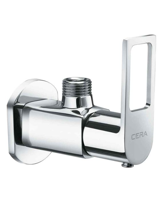 Cera Winslet Angle Cock with Wall Flange-Chrome-F1099201