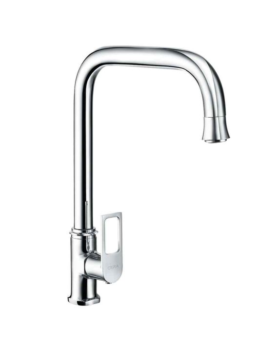 Cera Winslet Sink Cock Table Mounted with 232mm Long Swivel Spout-Chrome-F1099311