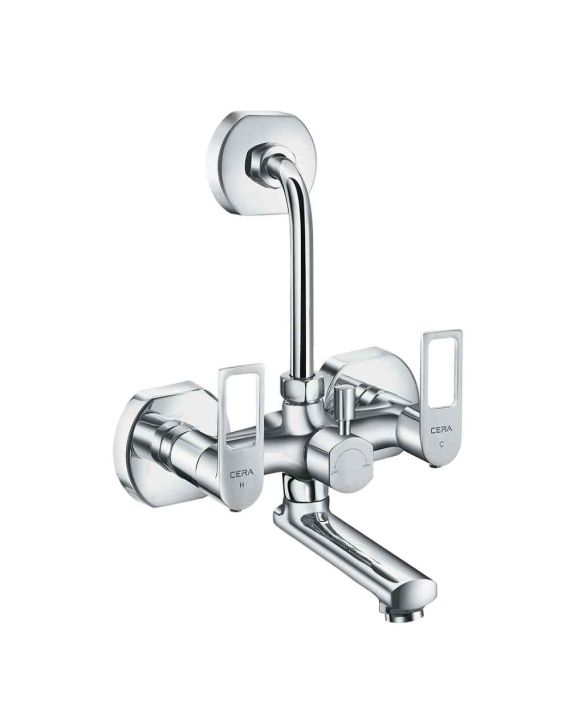 Cera Winslet Wall Mixer with Bend Pipe For Overhead Shower-F1099401