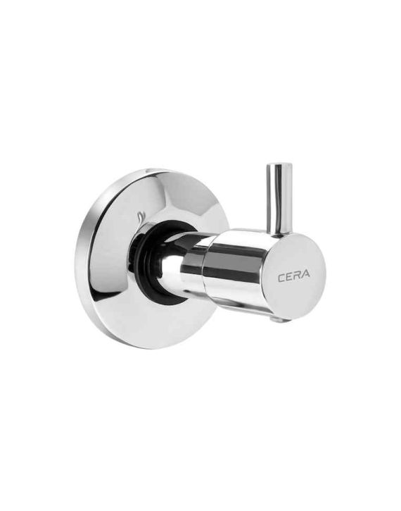 Cera Garnet Quarter Turn Flush Cock Consisting Of Exposed and Concealed Part Set-Chrome-F2002751